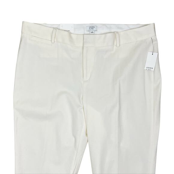 NWT Crown & Ivy Cream Ivory Women's Dress Pants Size 16 - Picture 3 of 6
